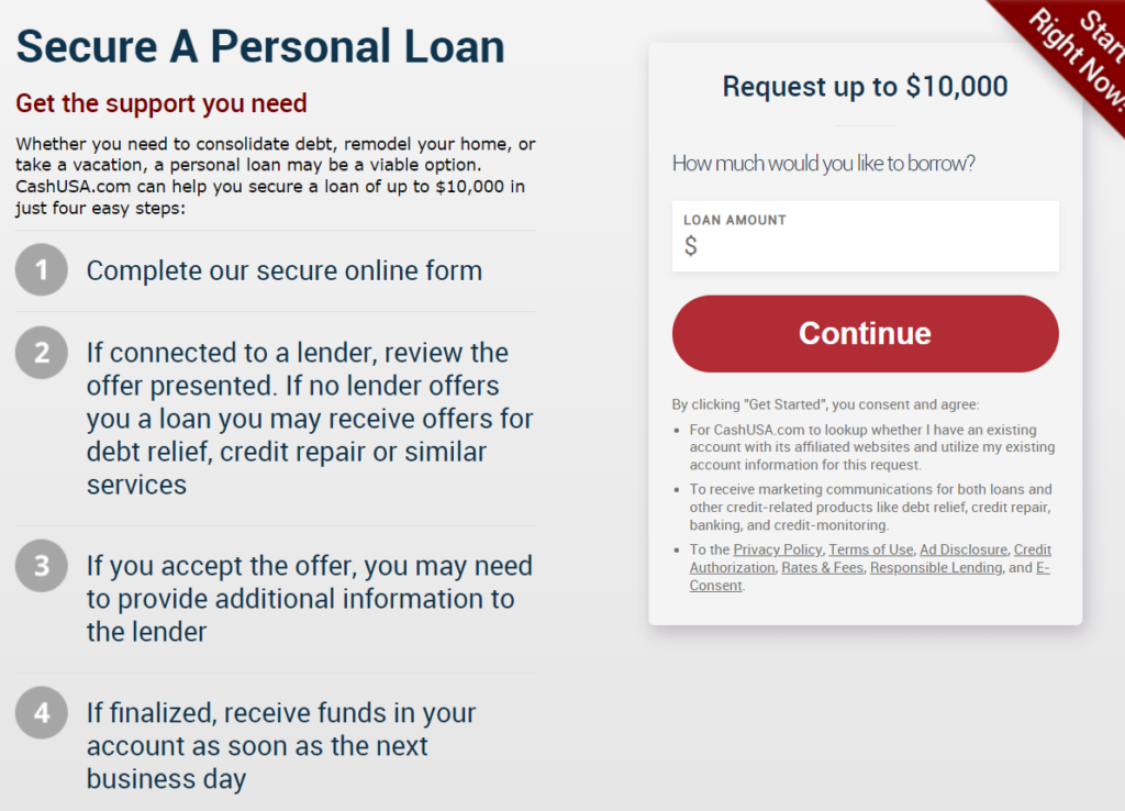 Secure a personal loan