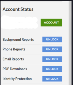 Intelius Upgrade Account Options