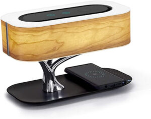 AMPULLA Table Lamp With Bluetooth Speaker and Wireless Charger