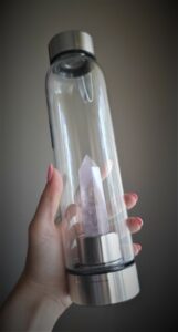 Amethyst Healing Water Bottle
