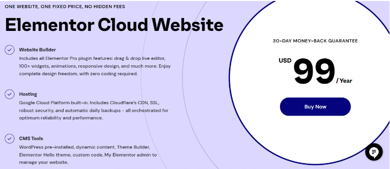 Elementor Cloud website