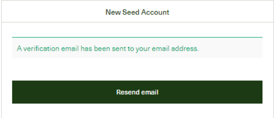 New Seed Account