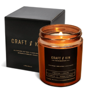 Craft&KIn Fresh Linen Candle