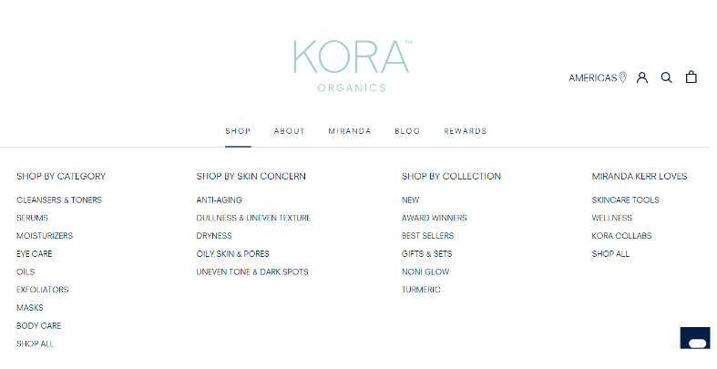 Kora Organics Categories